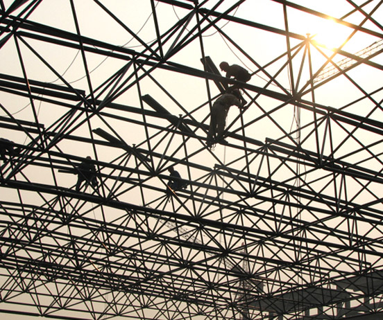 通辽厂房网架安装