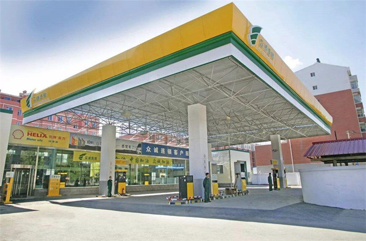 通辽加气站钢结构网架案例7